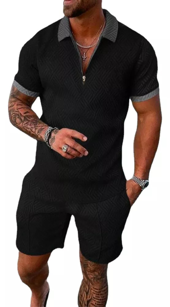 Tops, T-Shirts & Polos | Cotton Rich Zip Up Knitted Polo Shirt  – Mens Clothing Mens