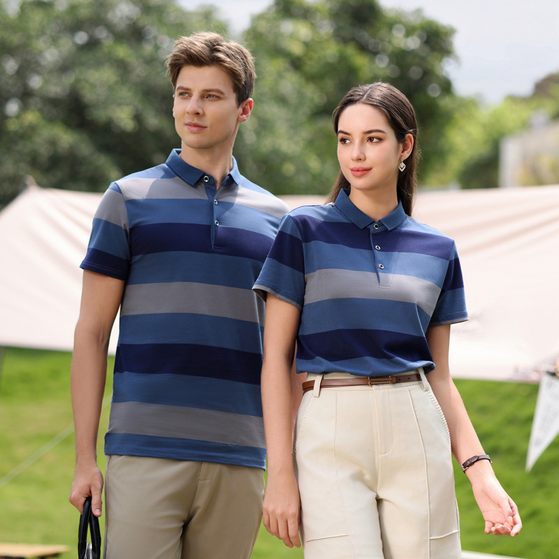 Tops, T-Shirts & Polos | Pure Cotton Striped Pique Polo Shirt  – Mens Clothing Mens