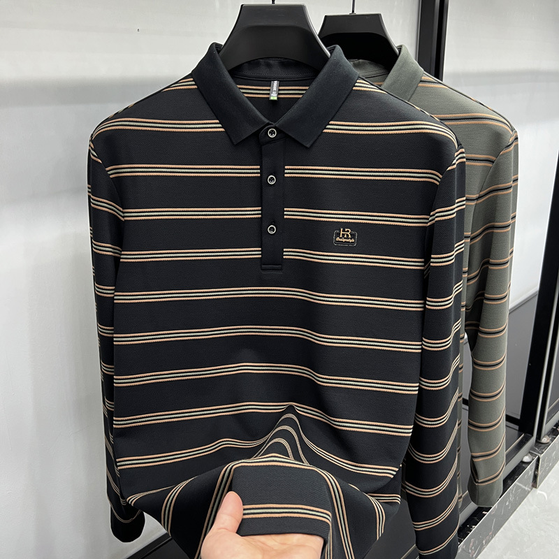 Tops, T-Shirts & Polos | Pure Cotton Striped Polo Shirt  – Mens Clothing Mens