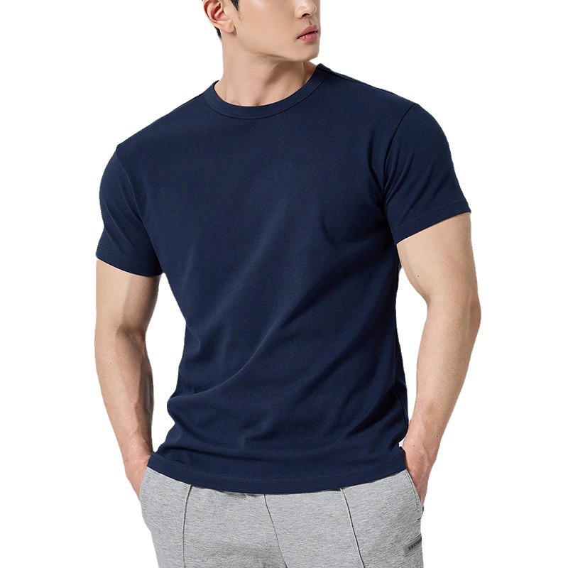 Tops, T-Shirts & Polos | Slim Fit Pure Cotton Crew Neck T-Shirt  – Mens Clothing Mens